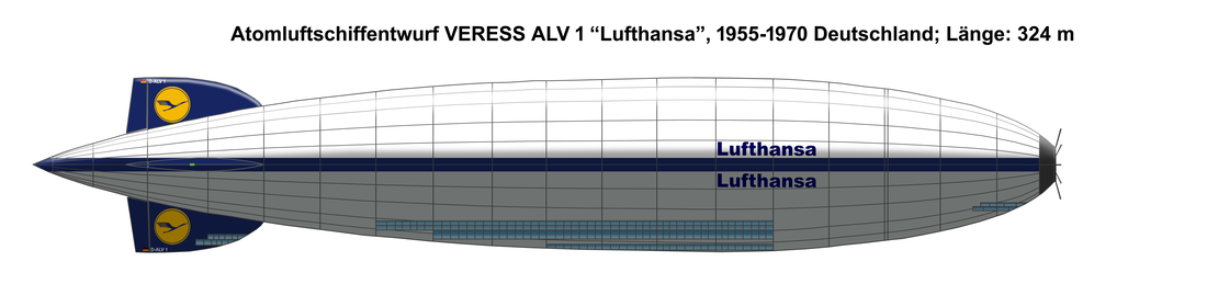 nucleared powered airship VERESS  ALV 1 Lufthansa  (Project)