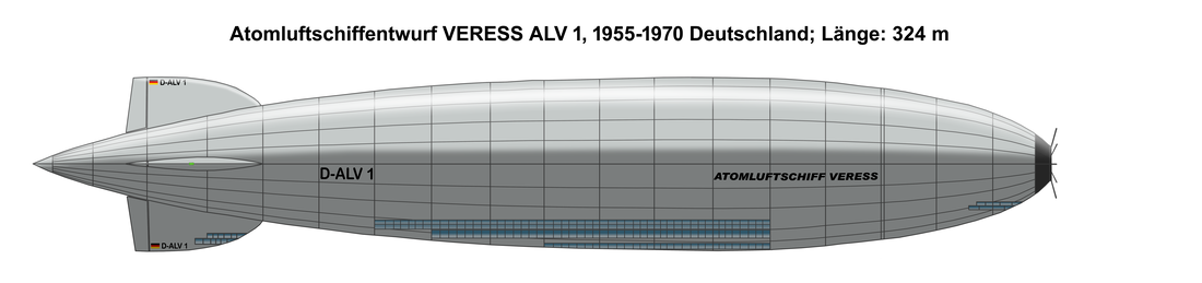 nucleared powered airship VERESS  ALV 1 (Project)