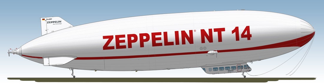 Zeppelin NT 14 bereit zum Abheben.