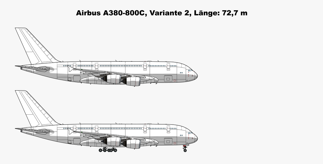 Airbus A380-800C, Variante 2